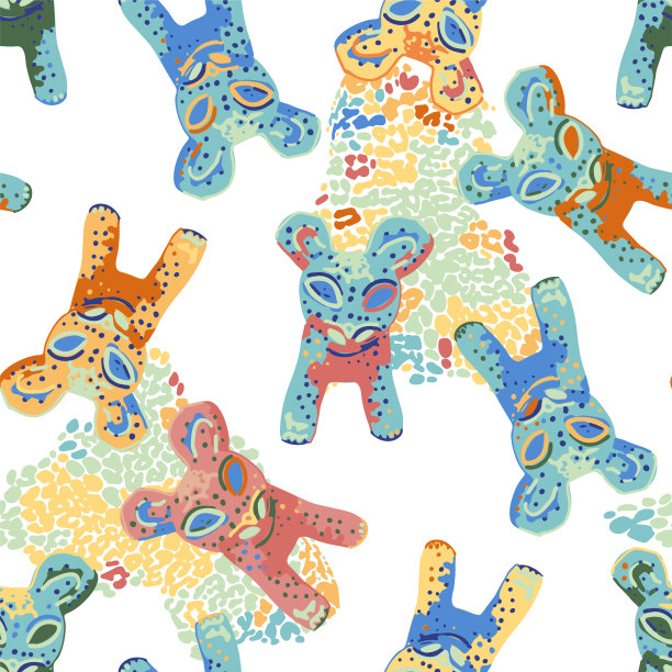 一只幼年木豹的复古雕塑图片下载