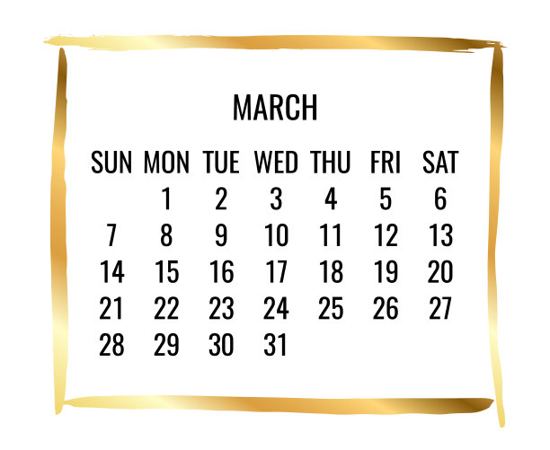 金历月2021年3月图片下载