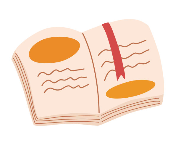 打开带书签的书。儿童教育概念设计。热爱知识，热爱阅读。书展。平面向量插图图片下载