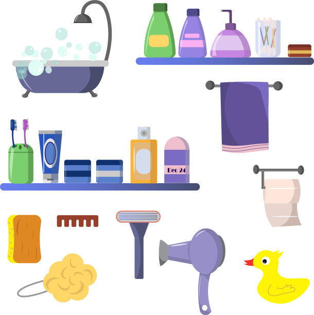 设置的项目为浴室护理项目图片下载