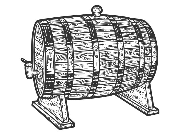 酒桶素描刮板仿黑图片下载