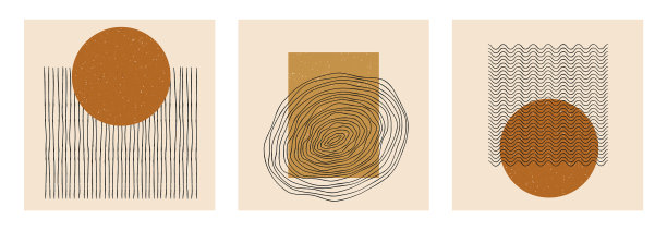 集抽象波极小几何设计图片下载