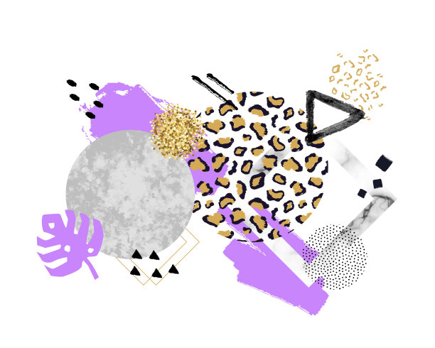 时尚的几何背景与大理石图片下载