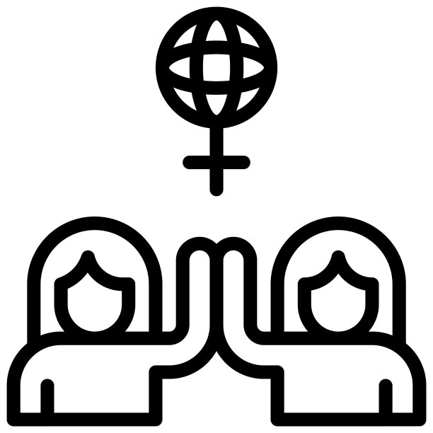 国际妇女节女性携手图标图片下载