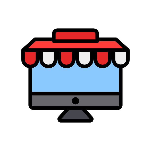 关于在线商店的填充线性风格图标图片下载