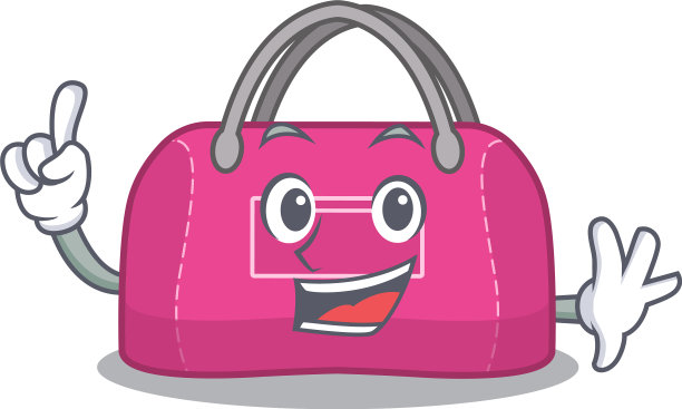 女人运动包漫画设计风格一款图片下载