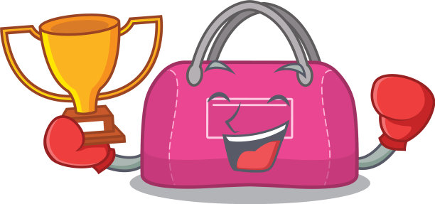 一个优雅的拳击冠军女子运动包图片下载