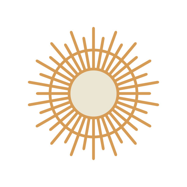 抽象的太阳波西米亚墙装饰图片下载