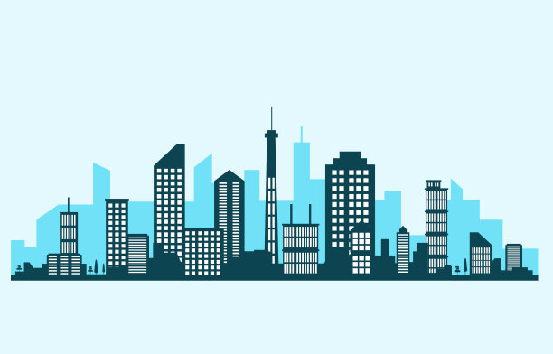 城市建设建设城市天际线图片下载