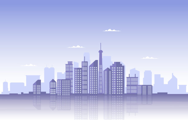 城市建设建设城市天际线图片下载