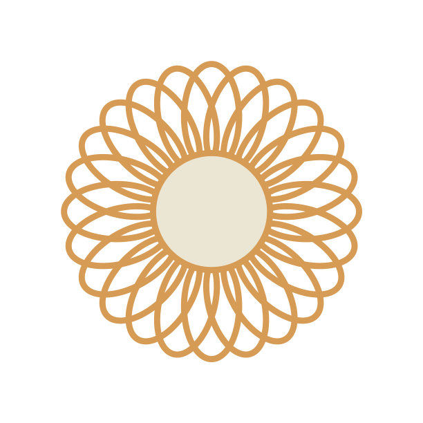 抽象圆形波西米亚镜的概念图片下载