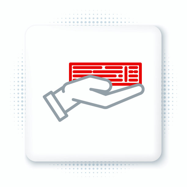 在白色背景上孤立的扑克牌图标的手持甲板。赌场赌博。色彩斑斓的轮廓的概念。向量图片下载