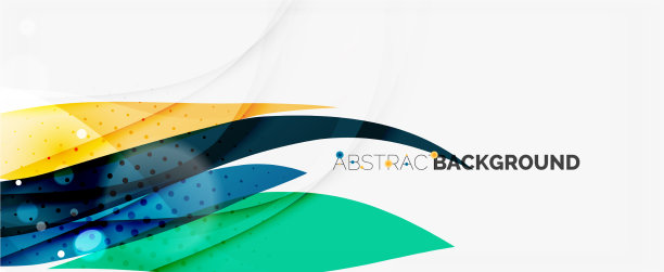 波浪线条为时尚设计模板图片下载