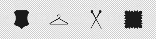 设皮衣架和衣柜编织针图片下载