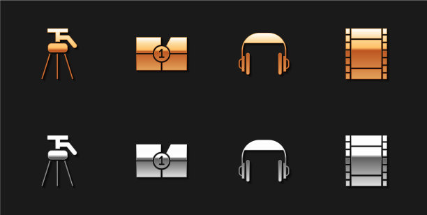 设置三脚架老电影电影倒计时帧图片下载