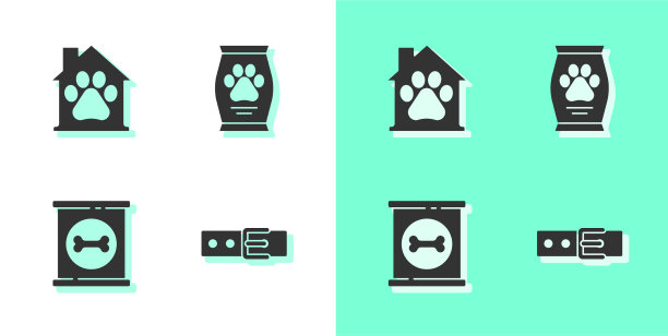 设置项圈与姓名标签宠物屋罐头食品图片下载