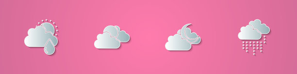 集纸剪云与雨和太阳的太阳云图片下载