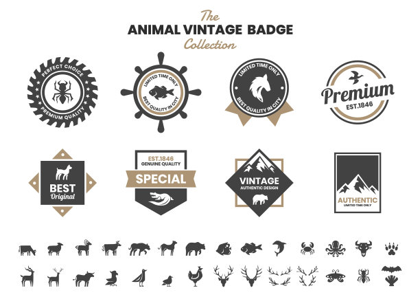 动物的旗帜图片下载