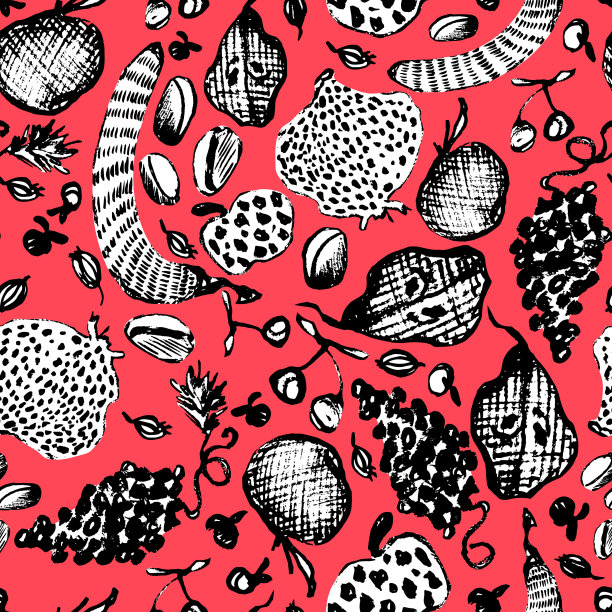 无缝图案水果浆果图片下载