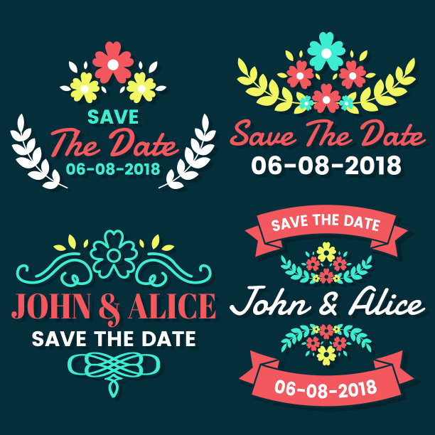 婚礼复古品牌图片下载