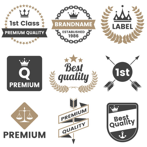 复古复古的旗帜标志图片下载