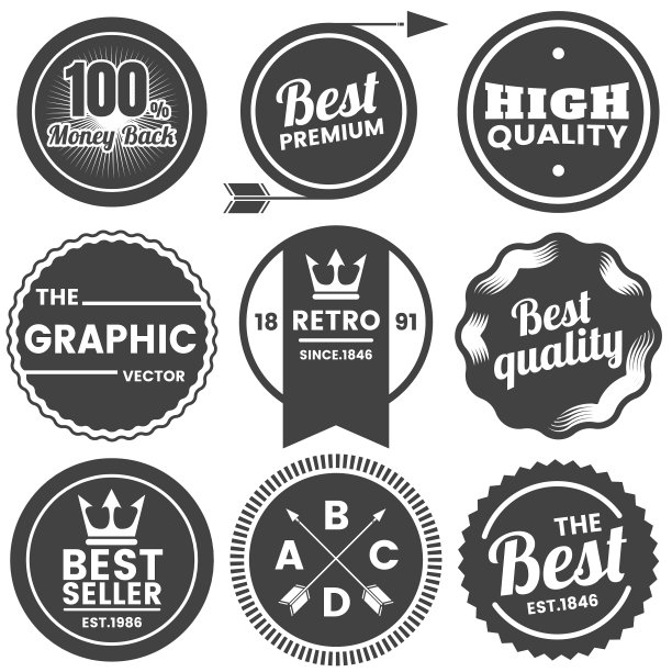 复古复古的旗帜标志图片下载