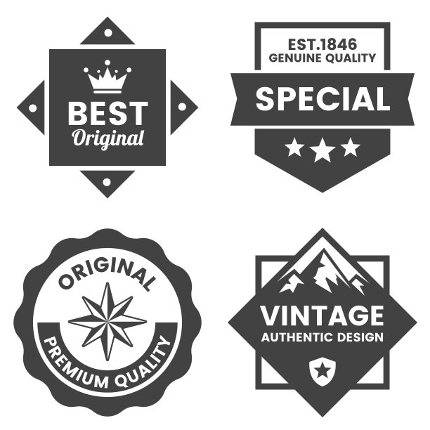 复古复古的旗帜标志图片下载