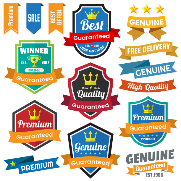 复古复古的旗帜标志图片下载