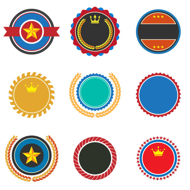 复古复古的旗帜标志图片下载