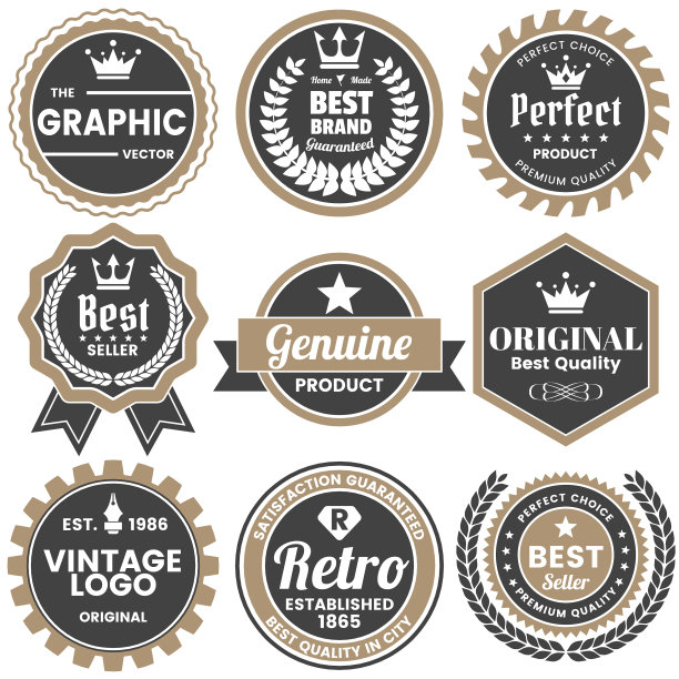 复古复古的旗帜标志图片下载