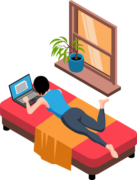 躺着工作在家作文图片下载