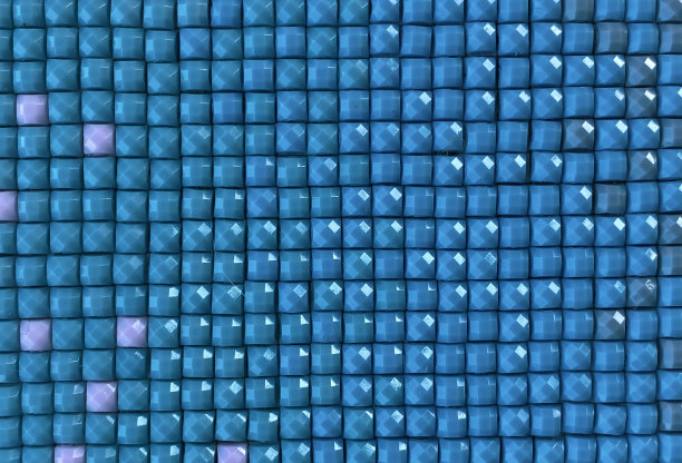 特写，五颜六色的方形菱形刺绣鲜艳夺目。业余爱好和娱乐。图片下载