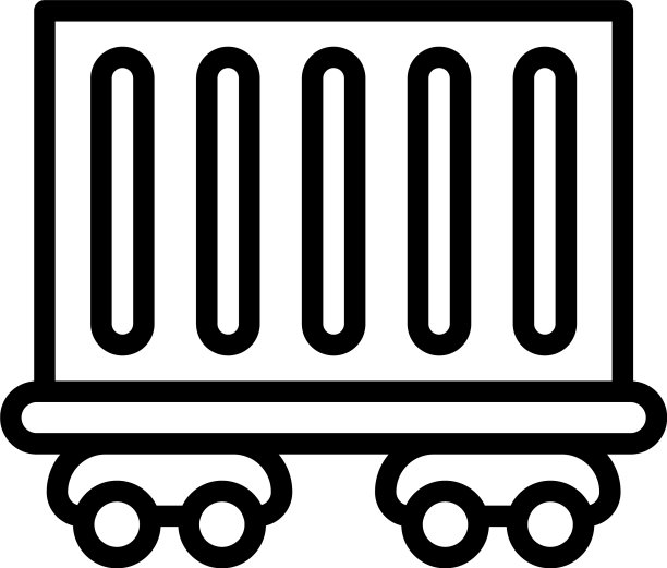 轨道车图标轮廓风格图片下载