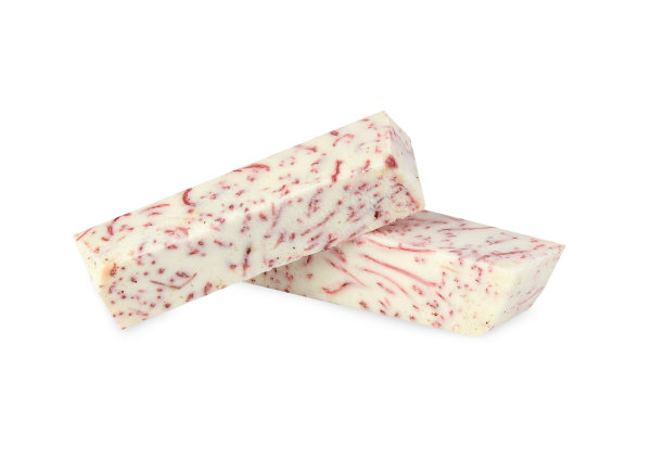 切片芋头孤立在白色的背景图片下载