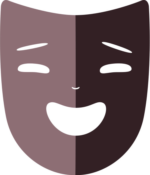 戏剧面具图标图片下载