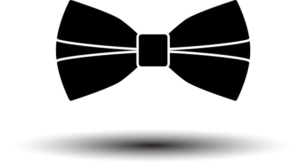 商务蝶形领带图标图片下载