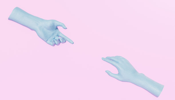 双手互相指着图片下载