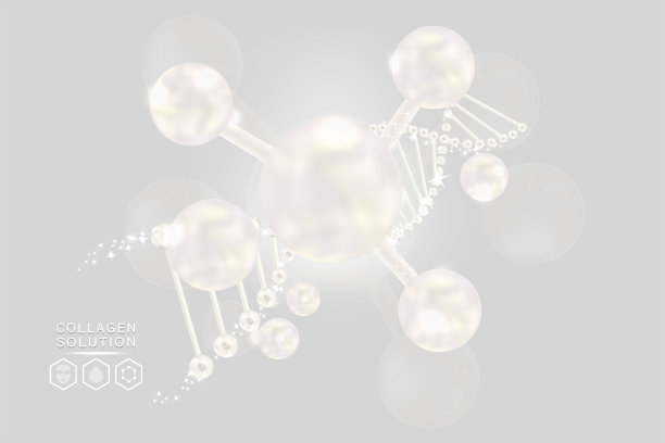 透明质酸皮肤液广告，白色胶原蛋白血清滴与化妆品广告背景随时使用图片下载