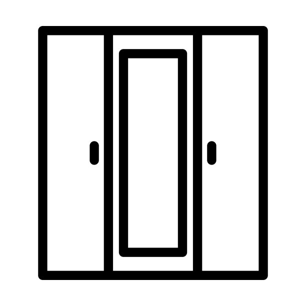 带有镜子图标的衣柜图片下载