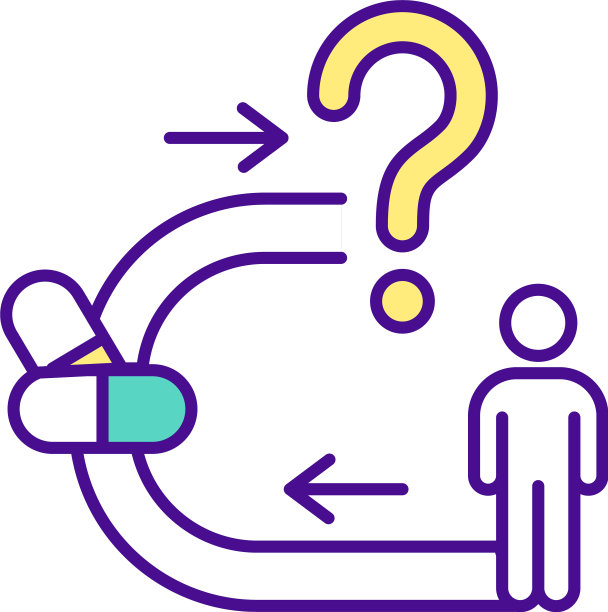 人形药丸旁边是RGB彩色图标图片下载