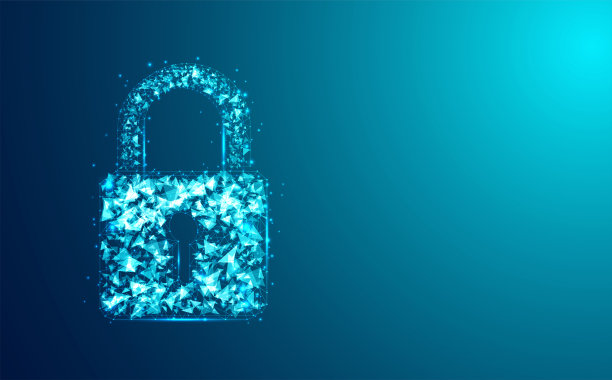 摘要安全数字技术背景。系统的隐私。安全的概念图片下载