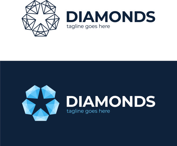 钻石星标志珠宝标志宝石光泽标志图片下载