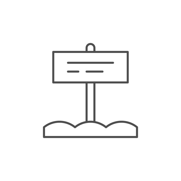 信息牌线性描边图标图片下载