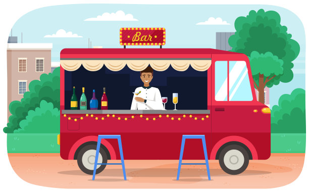 喝咖啡，在街头咖啡馆吃饭。朋友们的会议。城市里拥挤的户外餐厅或酒吧图片下载