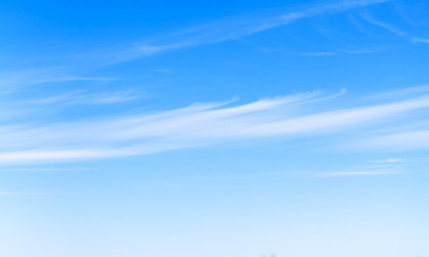 白天的蓝天和白色卷云图片下载