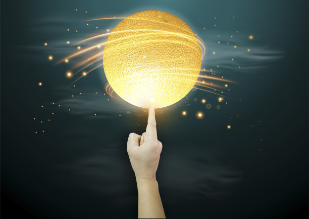 手触摸mono创意插画现代理念和概念。图片下载