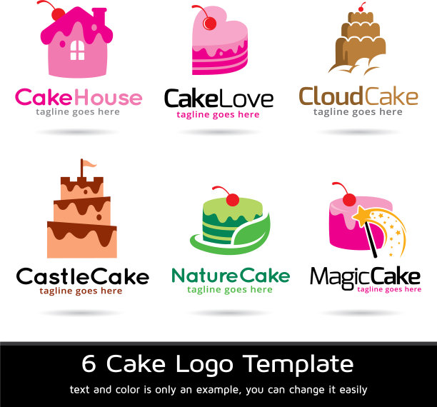 蛋糕标志模板图片下载