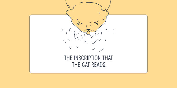 卡通风格的猫的线条画。背景是一只宠物。一种放置信息的框架。图片下载