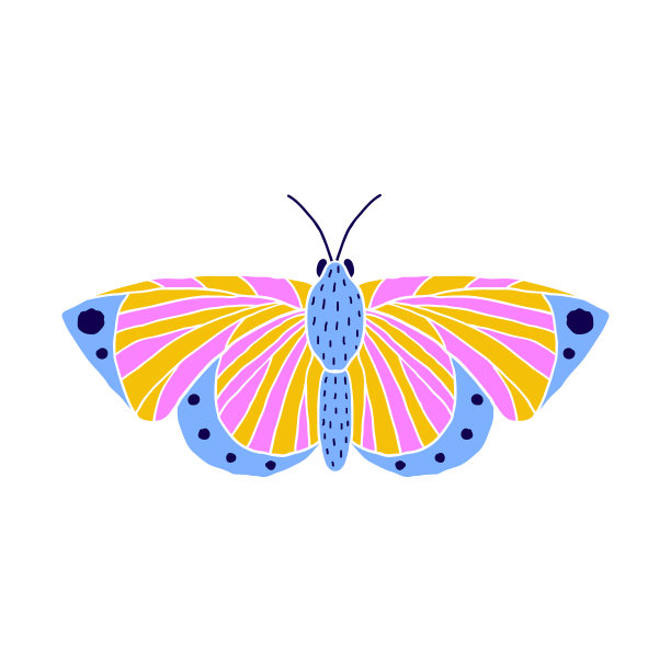 蝴蝶涂鸦风格图片下载