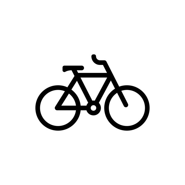 赛车自行车图标股票插图图片下载